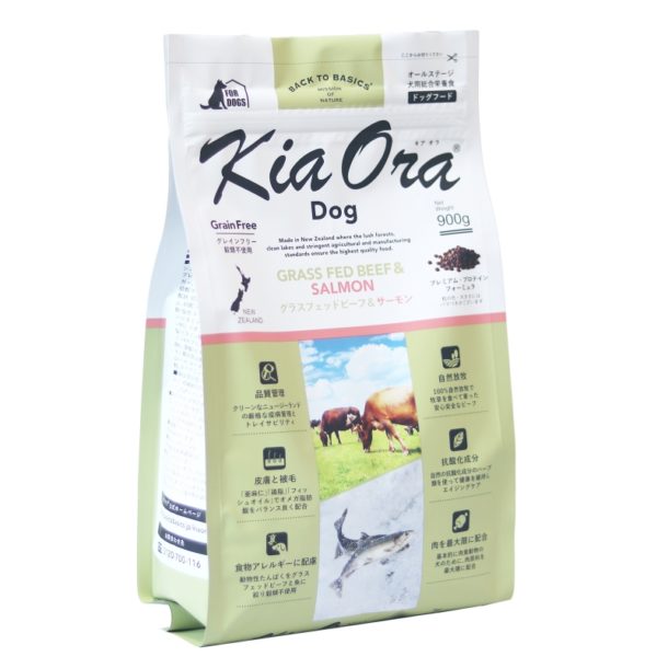 KiaOra DOG お肉＆生サーモンにグレードアップ | BACK TO BASICS® - 犬猫用トリーツ、フード、サプリメント